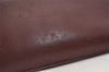 Authentic Cartier Must de Cartier Clutch Hand Bag Leather Bordeaux Red 6799J