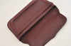 Authentic Cartier Must de Cartier Clutch Hand Bag Leather Bordeaux Red 6799J