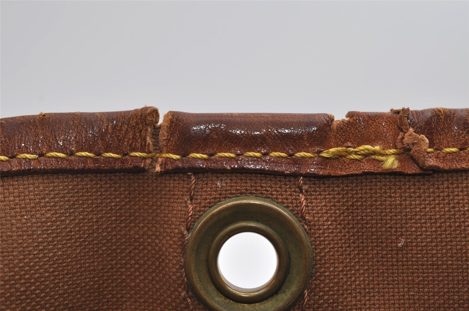 Auth Louis Vuitton Monogram Petit Noe M42226 Shoulder Drawstring Bag Junk 6801I