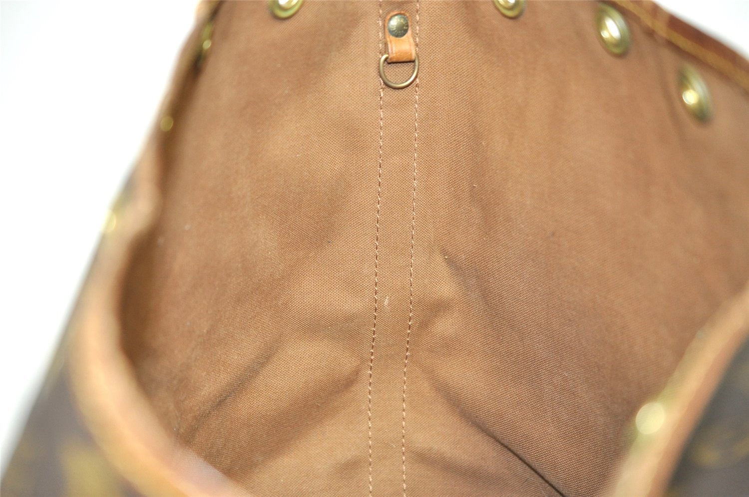 Auth Louis Vuitton Monogram Petit Noe M42226 Shoulder Drawstring Bag Junk 6801I