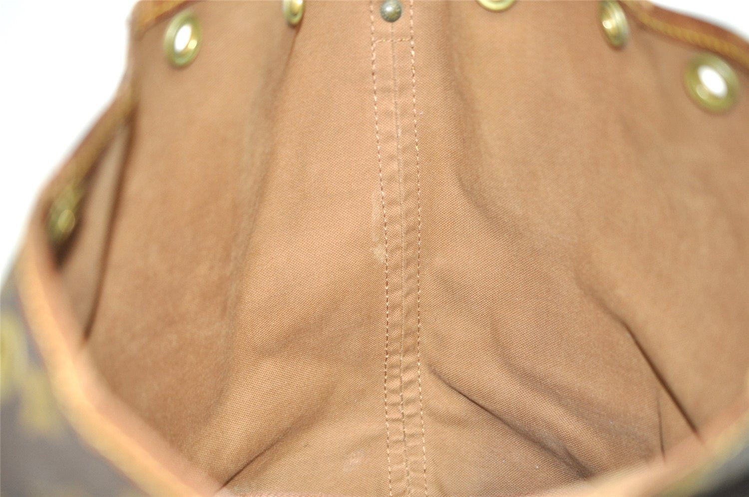 Auth Louis Vuitton Monogram Petit Noe M42226 Shoulder Drawstring Bag Junk 6801I