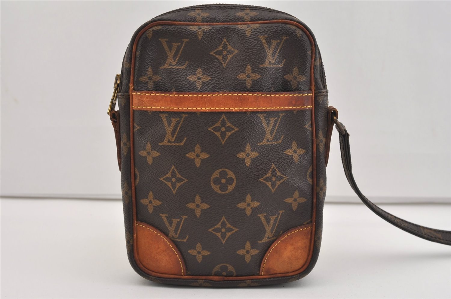 Authentic Louis Vuitton Monogram Danube Shoulder Crossbody Bag M45266 Junk 6801J