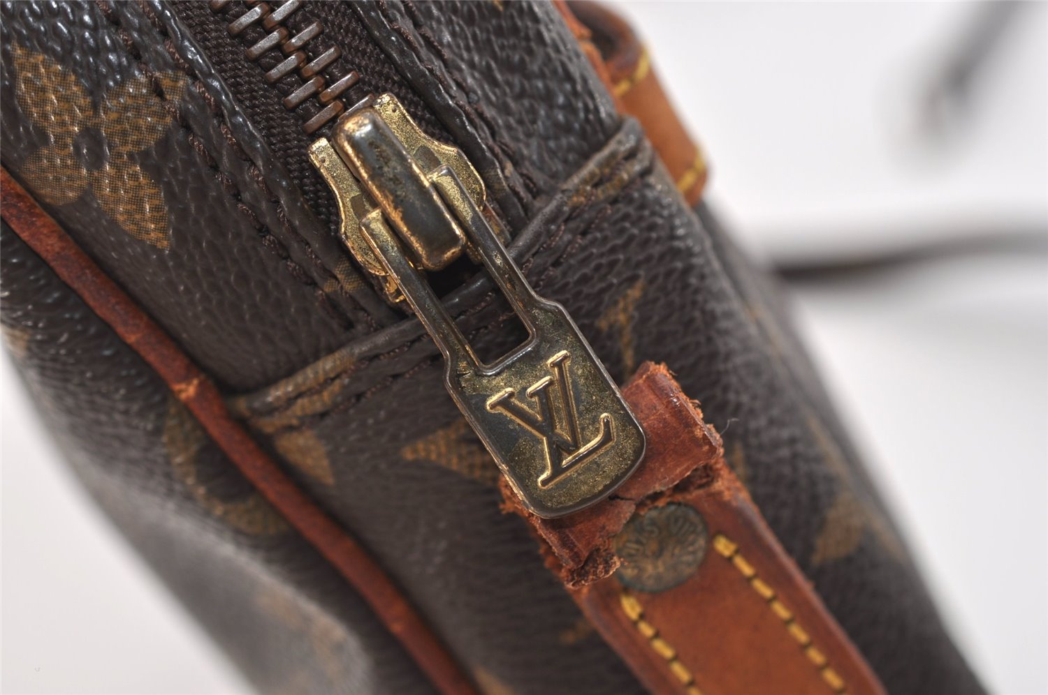 Authentic Louis Vuitton Monogram Danube Shoulder Crossbody Bag M45266 Junk 6801J