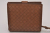 Authentic BOTTEGA VENETA Intrecciato Leather Bifold Wallet Purse Brown Box 6803I