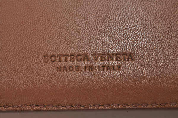 Authentic BOTTEGA VENETA Intrecciato Leather Bifold Wallet Purse Brown Box 6803I