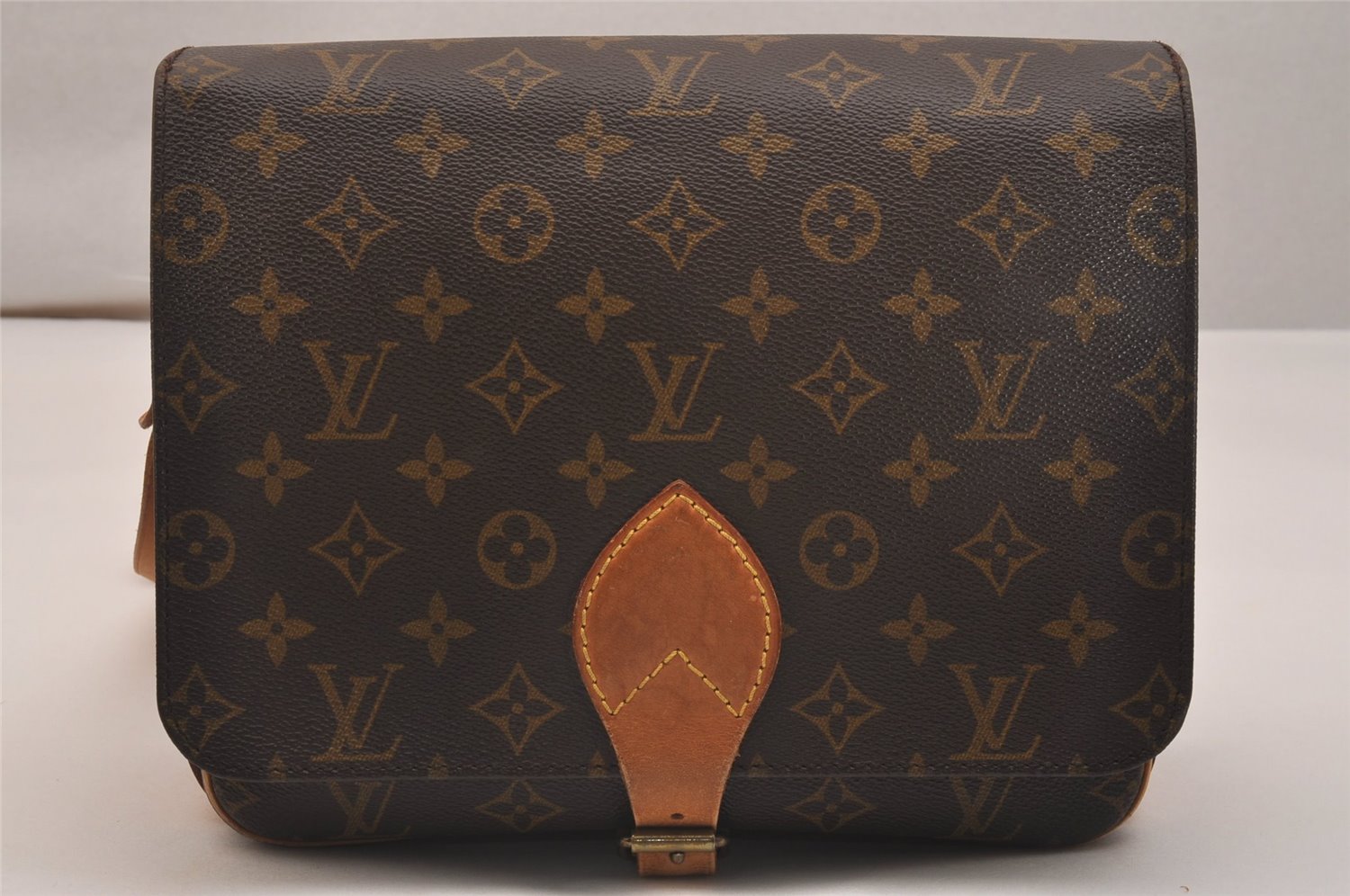 Authentic Louis Vuitton Monogram Cartouchiere GM M51252 Shoulder Cross Bag 6804J