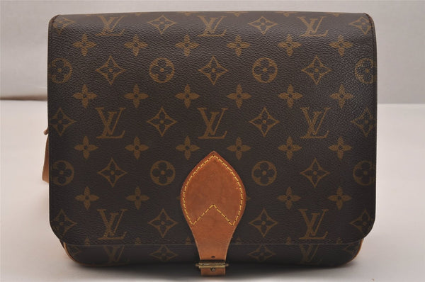 Authentic Louis Vuitton Monogram Cartouchiere GM M51252 Shoulder Cross Bag 6804J
