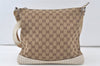 Authentic GUCCI Shoulder Cross Body Bag GG Canvas Leather 145857 Brown 6804K