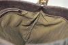 Authentic FENDI Vintage Zucca Shoulder Tote Bag Canvas Leather Brown 6805K