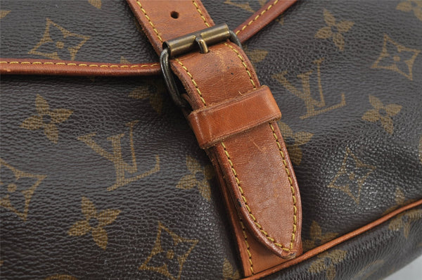 Authentic Louis Vuitton Monogram Saumur 35 Shoulder Cross Bag M42254 LV 6806J