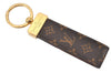 Authentic Louis Vuitton Monogram Porte Cles Dragonne M65221 Key Ring Charm 6807K