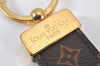 Authentic Louis Vuitton Monogram Porte Cles Dragonne M65221 Key Ring Charm 6807K