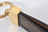 Authentic Louis Vuitton Monogram Porte Cles Dragonne M65221 Key Ring Charm 6807K