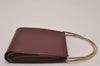 Authentic Cartier Trinity Hand Bifold Wallet Purse Leather Bordeaux Box 6808I