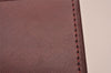 Authentic Cartier Trinity Hand Bifold Wallet Purse Leather Bordeaux Box 6808I