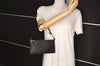 Authentic Louis Vuitton Epi Pochette Accessoires Pouch Black M52952 LV 6809J