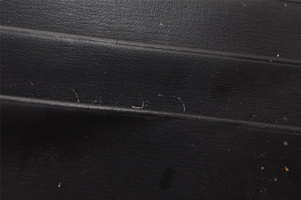 Authentic Cartier Pasha Vintage Bifold Wallet Purse Leather Black 6810I