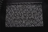 Authentic GUCCI Cigarette Case Pouch Purse GG Canvas Leather 115249 Black 6811I