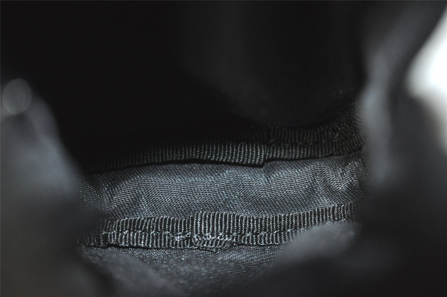 Authentic GUCCI Cigarette Case Pouch Purse GG Canvas Leather 115249 Black 6811I