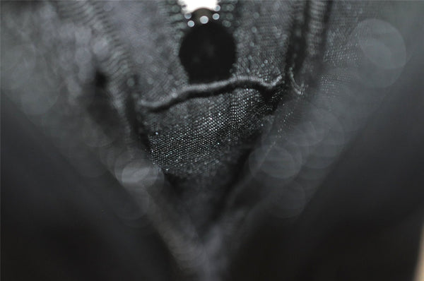 Authentic GUCCI Cigarette Case Pouch Purse GG Canvas Leather 115249 Black 6811I