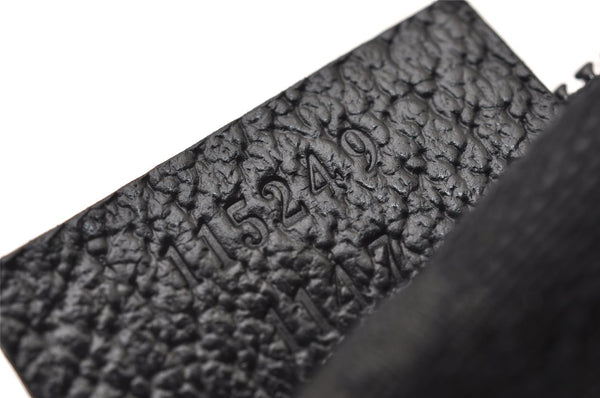 Authentic GUCCI Cigarette Case Pouch Purse GG Canvas Leather 115249 Black 6811I