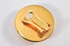 Authentic HERMES Email Clip On Earrings Circular Shape Gold Red 6811K