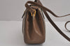Authentic GUCCI Web Sherry Line Shoulder Cross Bag GG PVC Leather Brown 6813J