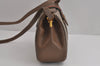 Authentic GUCCI Web Sherry Line Shoulder Cross Bag GG PVC Leather Brown 6813J