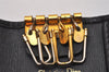 Authentic Christian Dior Trotter 4 Hooks Key Case Canvas Leather Black 6814I