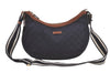 Authentic GUCCI Shoulder Cross Body Bag Purse GG Nylon Leather 181092 Navy 6814K