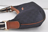 Authentic GUCCI Shoulder Cross Body Bag Purse GG Nylon Leather 181092 Navy 6814K