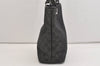 Authentic GUCCI Vintage Shoulder Tote Bag GG Canvas Leather 31244 Black 6816J