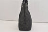 Authentic GUCCI Vintage Shoulder Tote Bag GG Canvas Leather 31244 Black 6816J