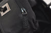 Authentic GUCCI Vintage Shoulder Tote Bag GG Canvas Leather 31244 Black 6816J