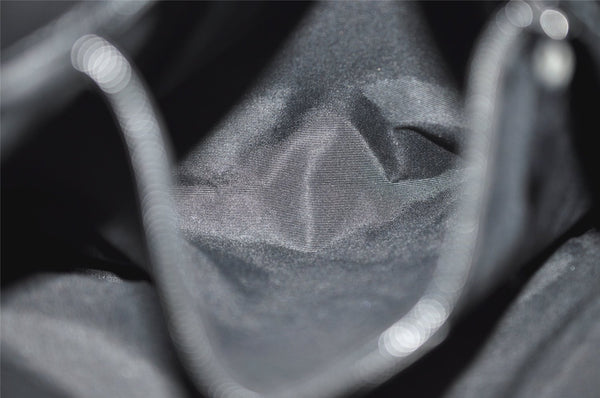 Authentic GUCCI Vintage Shoulder Tote Bag GG Canvas Leather 31244 Black 6816J