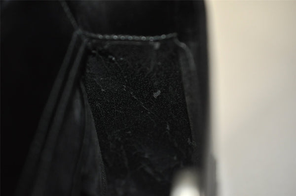 Authentic GUCCI SOHO Vintage Shoulder Hand Bag Purse Enamel Black Junk 6817I