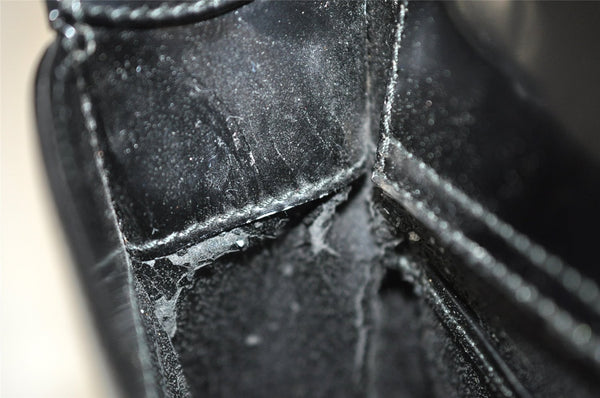 Authentic GUCCI SOHO Vintage Shoulder Hand Bag Purse Enamel Black Junk 6817I