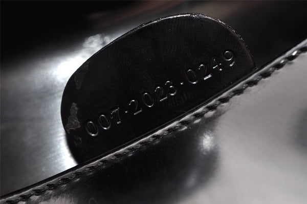 Authentic GUCCI SOHO Vintage Shoulder Hand Bag Purse Enamel Black Junk 6817I