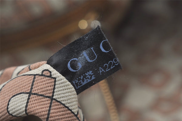 Authentic GUCCI Sherry Line Tote Bag GG Canvas Leather 139260 Beige 6818I