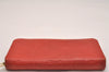 Authentic Louis Vuitton Monogram Empreinte Zippy Wallet Red M60547 LV 6818J