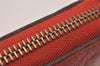 Authentic Louis Vuitton Monogram Empreinte Zippy Wallet Red M60547 LV 6818J