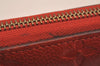 Authentic Louis Vuitton Monogram Empreinte Zippy Wallet Red M60547 LV 6818J