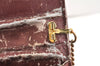 Authentic Cartier Must de Cartier Leather Chain Shoulder Bag Bordeaux Junk 6819K