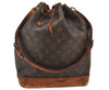 Authentic Louis Vuitton Monogram Noe Shoulder Drawstring Bag M42224 LV 6820K