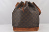 Authentic Louis Vuitton Monogram Noe Shoulder Drawstring Bag M42224 LV 6820K