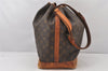 Authentic Louis Vuitton Monogram Noe Shoulder Drawstring Bag M42224 LV 6820K