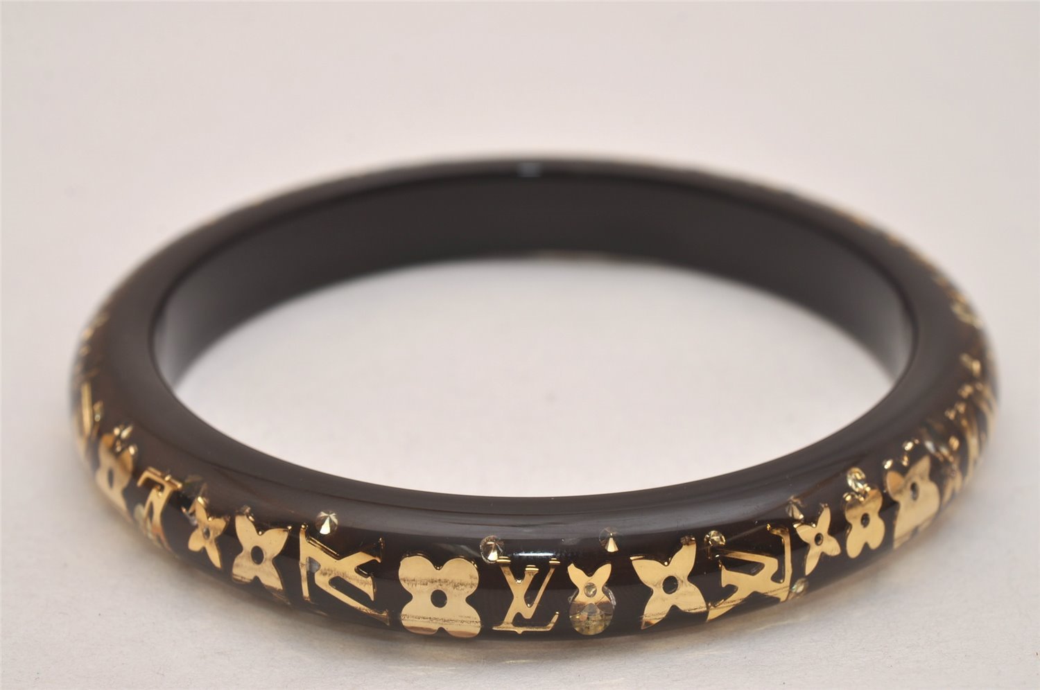 Authentic Louis Vuitton Uncle John TPM Bangle Bracelet Brown M65662 LV 6821J