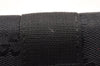 Authentic GUCCI Vintage Pouch Purse GG Canvas Leather 0390991 Black 6822I