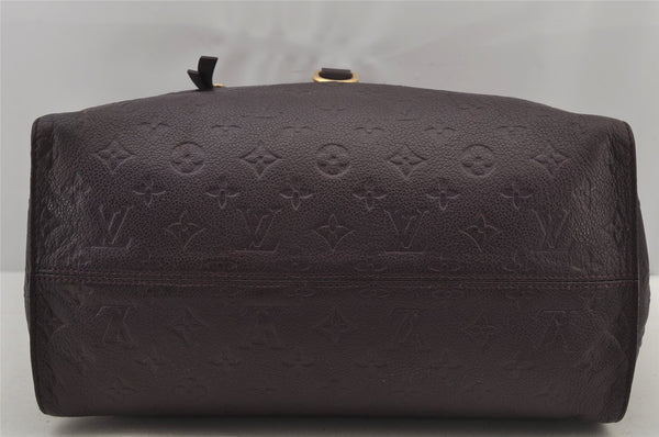 Auth Louis Vuitton Monogram Empreinte Lumineuse PM Tote Bag M40551 Purple 6822J