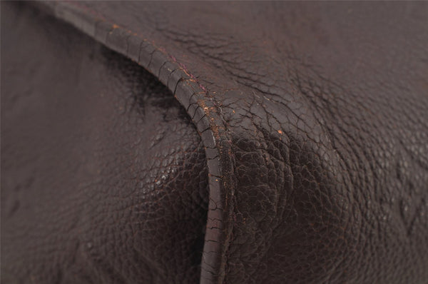 Auth Louis Vuitton Monogram Empreinte Lumineuse PM Tote Bag M40551 Purple 6822J